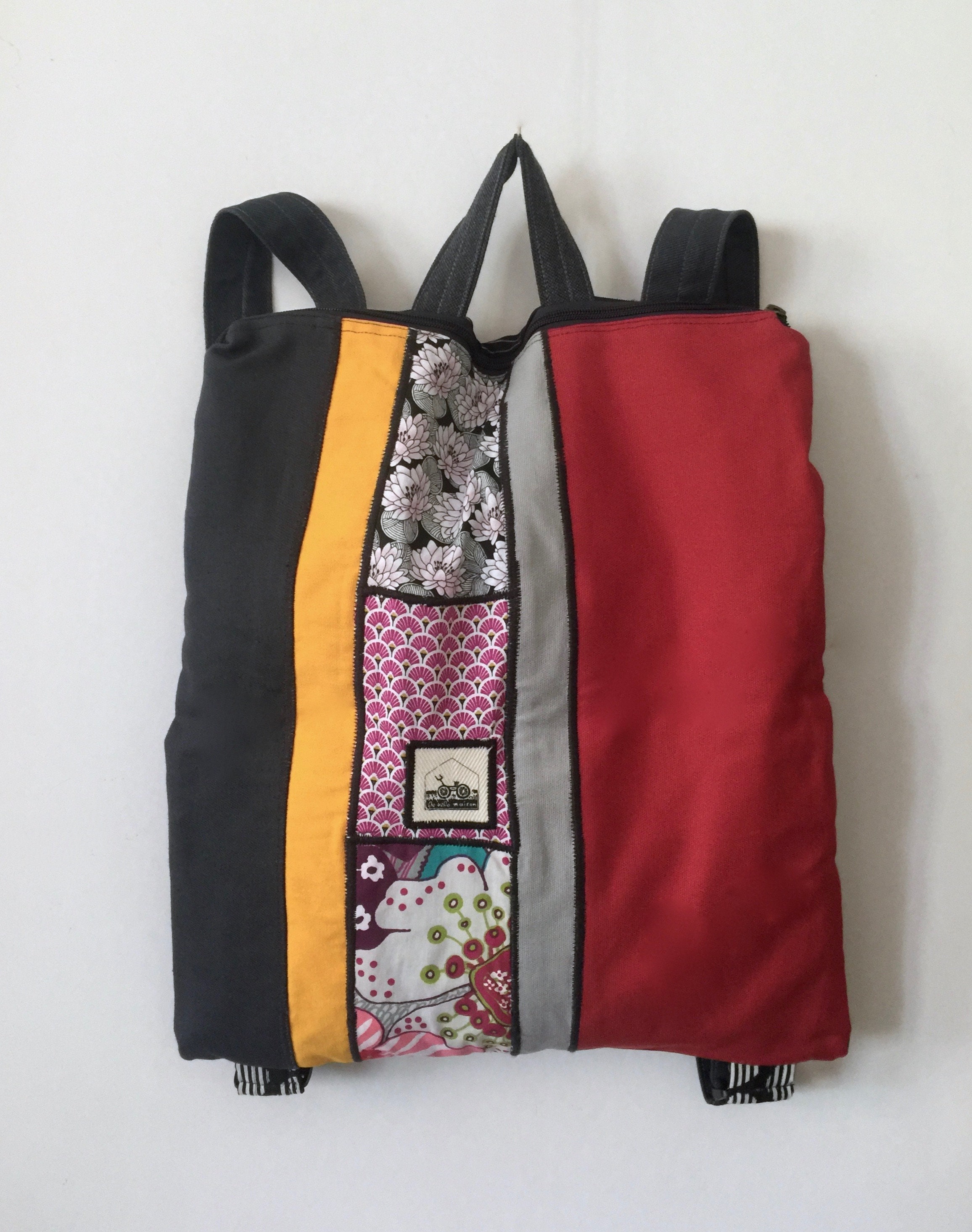 Stoff Rucksack leichte handgemachte stilvolle Reisetasche Etsy