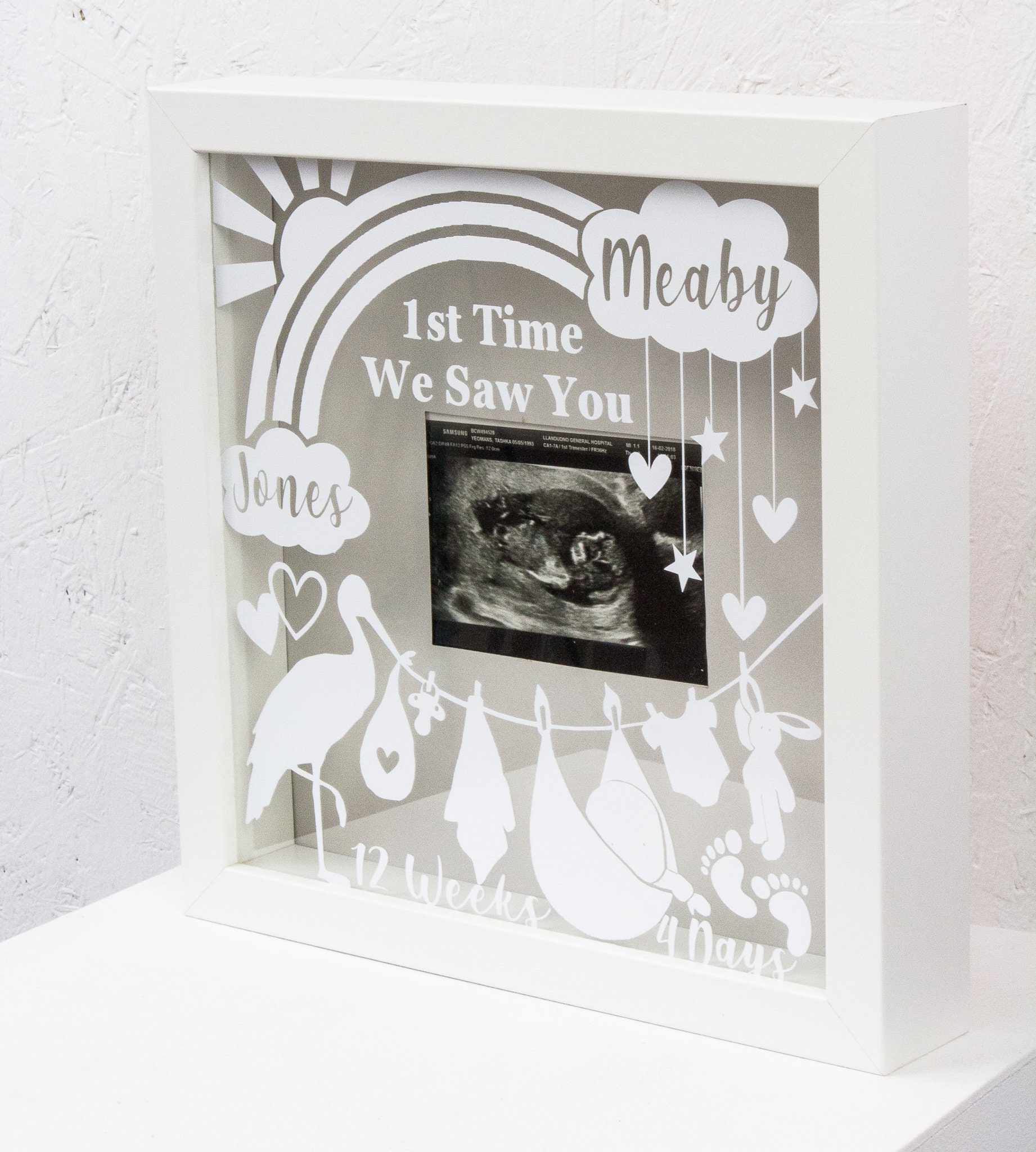 Personalised Baby Scan Photo Frame Etsy