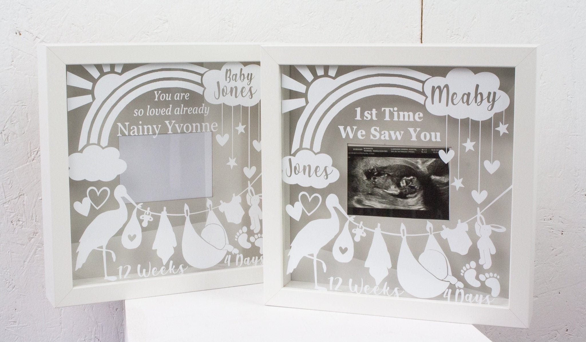 Personalised Baby Scan Photo Frame Etsy