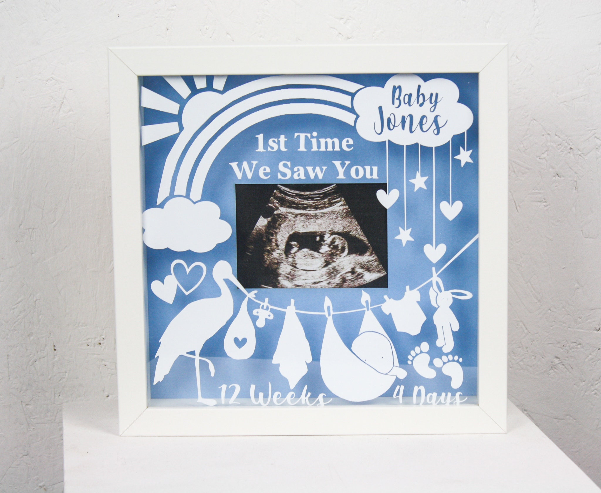 Personalised Baby Scan Photo Frame Etsy