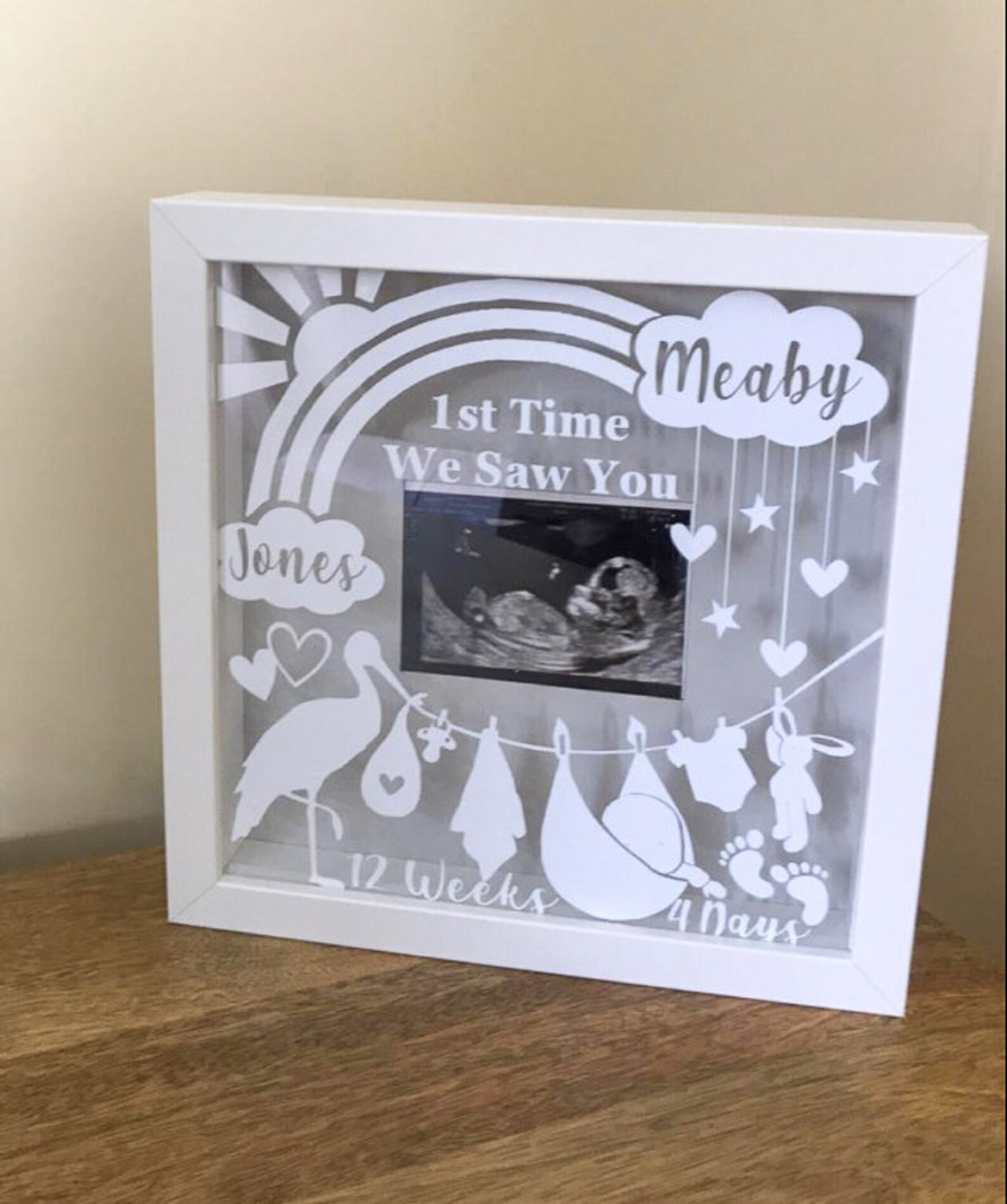 Personalised Baby Scan Photo Frame Etsy