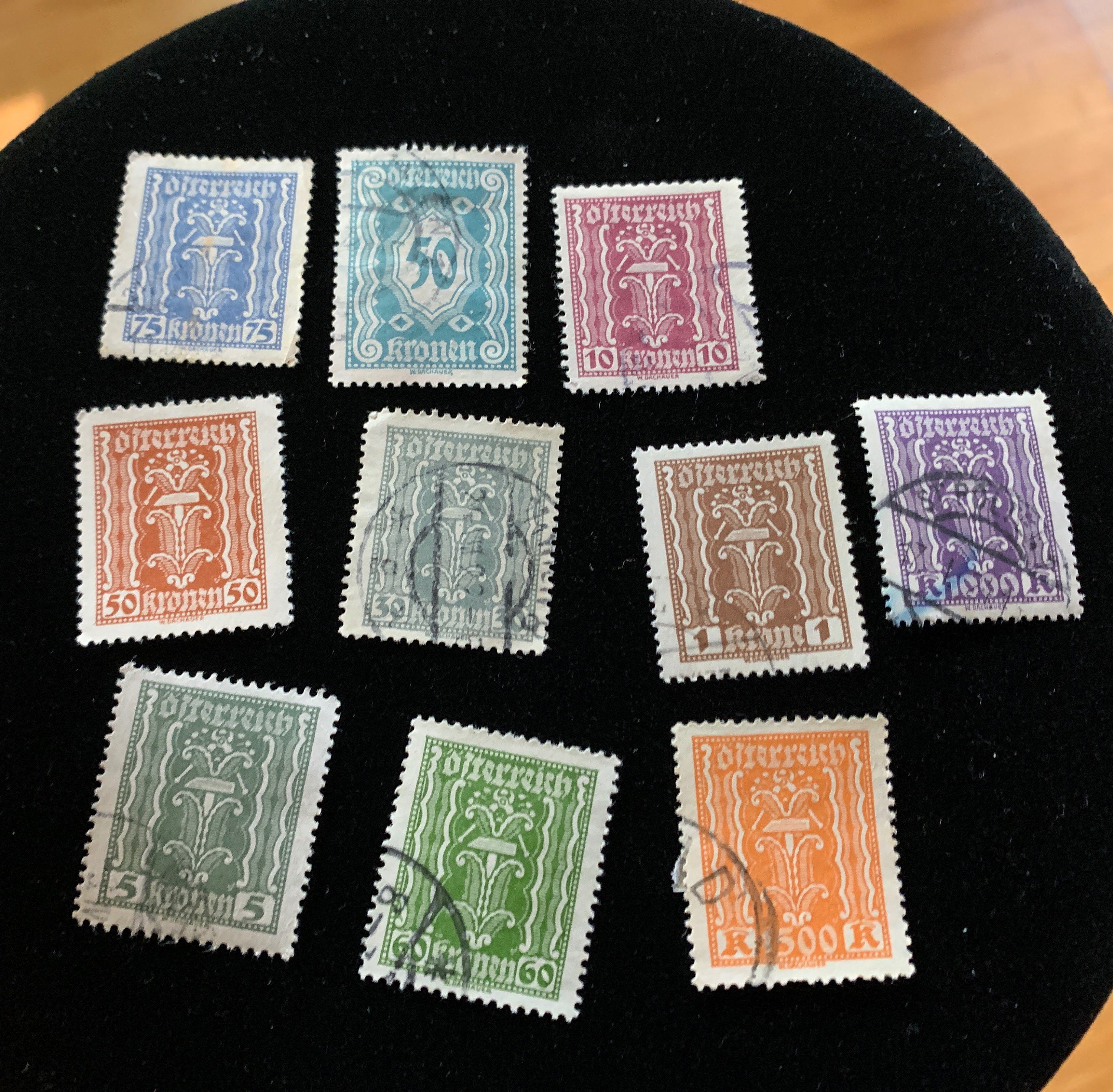 Austrian postage stamps 1920s lot of 10 Etsy
