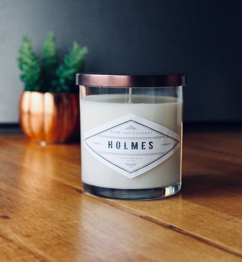 8 oz Soy Candle/Crisp Linen/Scented Candle/Soy Candles Etsy