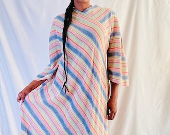 PERIPHERY 1960s Groovy Hippie Indie Bohemian Maxi Dress Boho Chic Bohemian 3/4 Sleeve Dress Size M