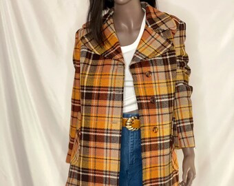 tartan peacoat