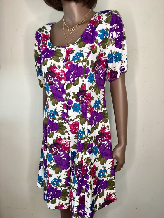 Floral Express Rompers EXPRESS 1990s Floral Multi Colored