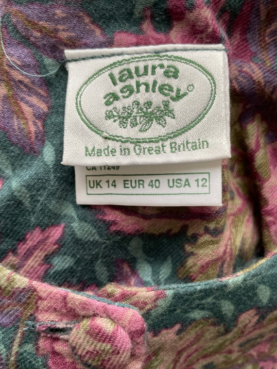 LAURA ASHLEY 1980s Made in Great Britain Heavy Cotton… - Gem