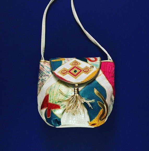 NAS ALENTINO Faux Frog 1980s patchwork color block