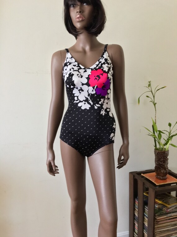 ROXANNE 1970s low Cut Swimsuit, One-piece,  Conve… - image 1