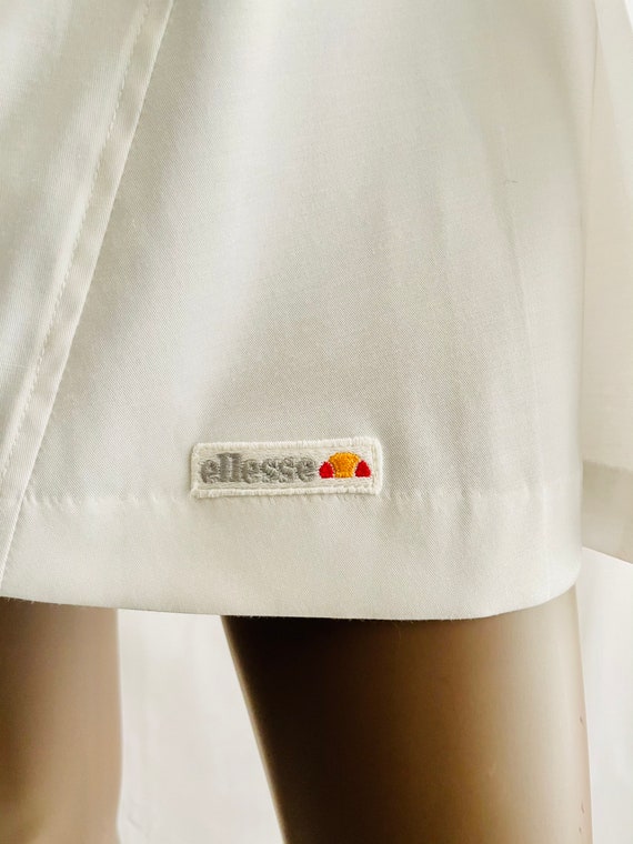 ELLESSE 1980s DEADSTOCK NWT Crisp White Classic T… - image 5