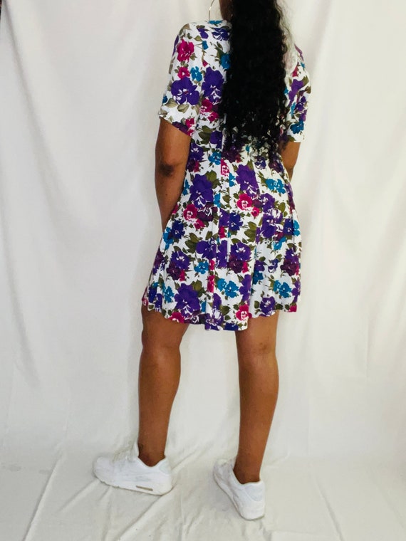 Floral Express Rompers EXPRESS 1990s Floral Multi Colored