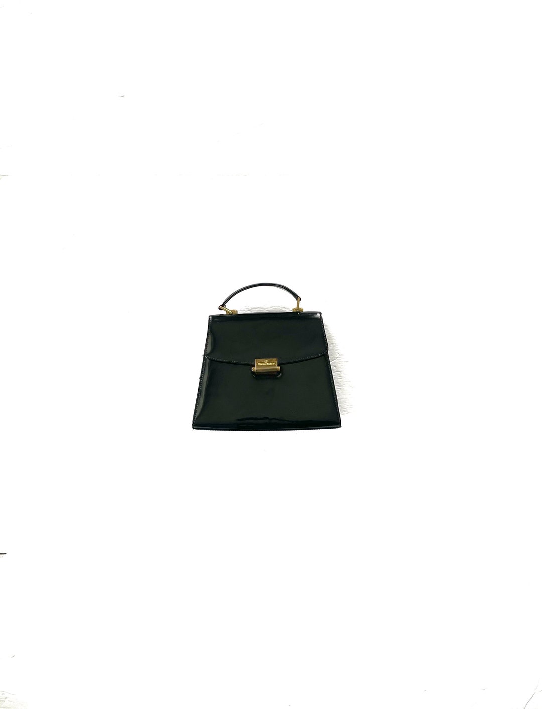 Whicker and Leather Top Handle Purse by Etienne Aigner