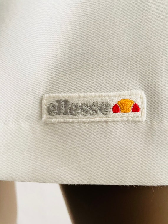 ELLESSE 1980s DEADSTOCK NWT Crisp White Classic T… - image 4