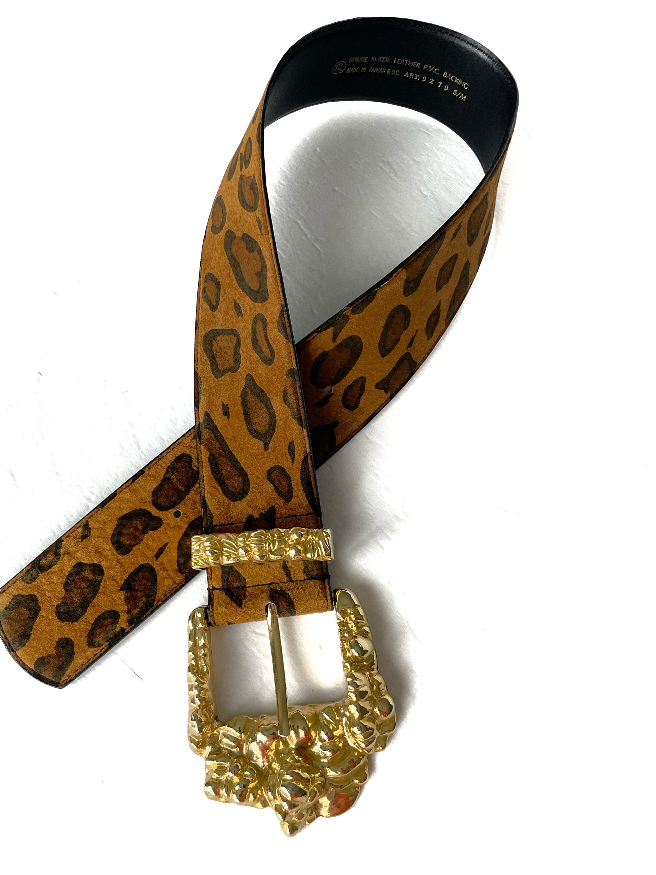 JULIUS RESNICK 1980s Genuine Suede Leopard Cheetah Animal  display picture 3