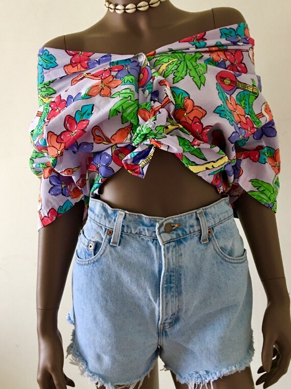 DOCKERS 1990s Jamaica Tourist Button Down Short S… - image 2