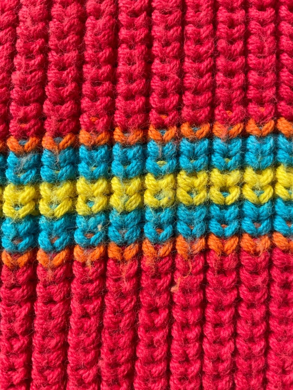 ESPIRIT 1990s Multicolored Horizontal Bold Stripe… - image 6