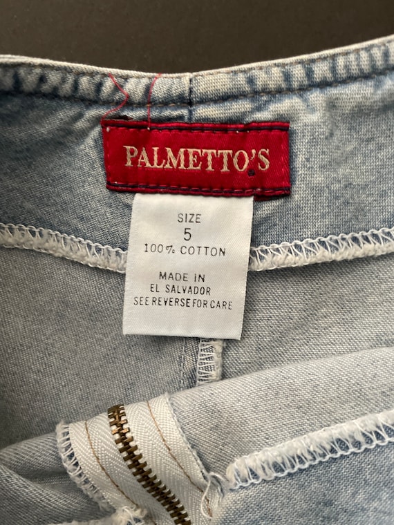 PALMETTO’S 1990s Skort Light Blue Denim Jean Wrap… - image 7