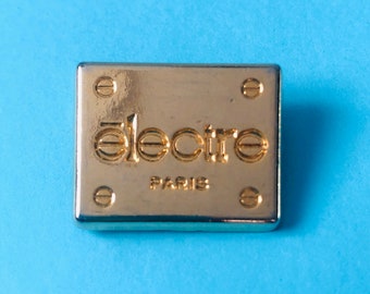 Vintage ēlectre Paris Logo highly collectible Brooch/Pin 60&#39;s Era
