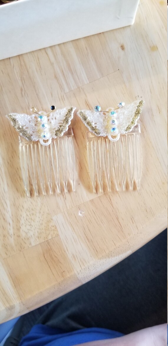 hair clips vintage - Gem