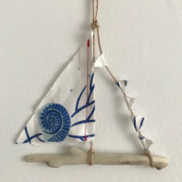 Coastal Blue Print Design Drift Wood Ships, Driftwood sailboat gift, Nautical décor, Weathered, Boat Nautical ornament, Nautical decoration.