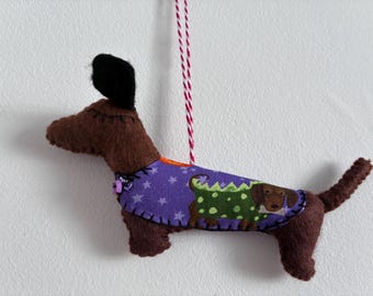 Dackeldekoration, Dackel-Ornamente.
