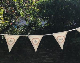 Mr and Mrs Wedding garland, bunting, wedding garland, wedding décor,