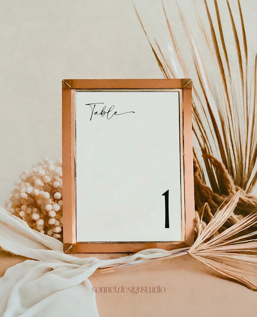 Minimalist Wedding Table Signs, Wedding Signs Template, Modern Wedding ...