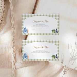 Locally Grown Diaper Raffle Card Baby Shower Farmer’s Market Decorations Card for Baby Shower Game Personalized Gender Neutral Shower #b15