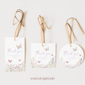 Etichetta farfalla di ringraziamento, etichetta di matrimonio, etichette personalizzate personalizzate, etichetta di ringraziamento per baby shower, etichette regalo, etichette per damigella d'onore #b06