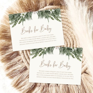 Bücher für Baby Karte Buch Anfrage einfügen Wild One-Baby-Dusche-Vorlage Baby Safari druckbare Dschungel-personalisierte Baby-Dusche-Tierkarte #b04