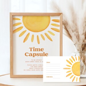 1e verjaardag Time Capsule-bord en kaarten Hole-in-One Time Capsule-bord voor eerste verjaardag Golf Time Capsule-gastberichtkaarten #k15
