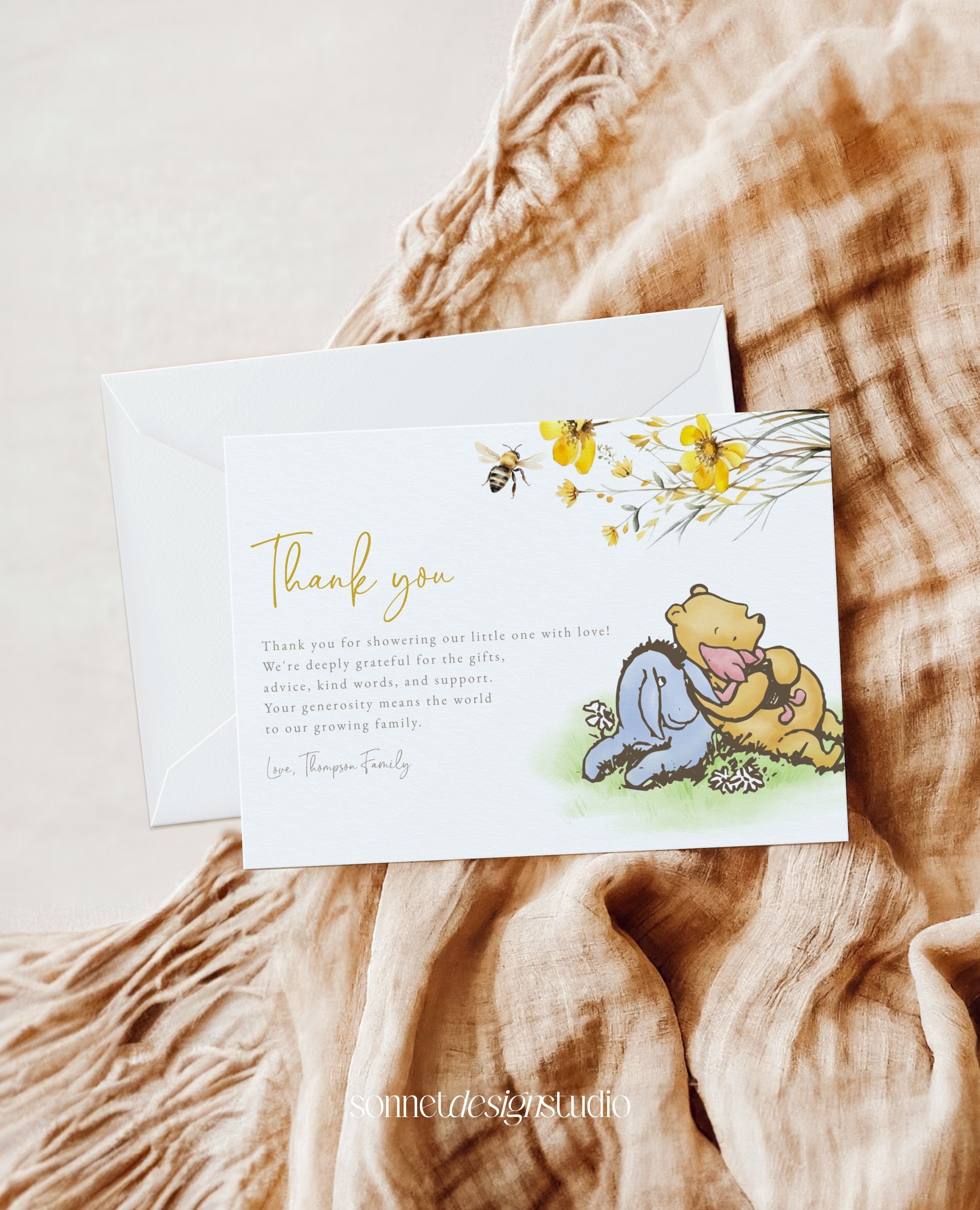 サンキューカード手書き　poohページ Amazon.com: UK Greetings | Disney Winnie The Pooh Thank You