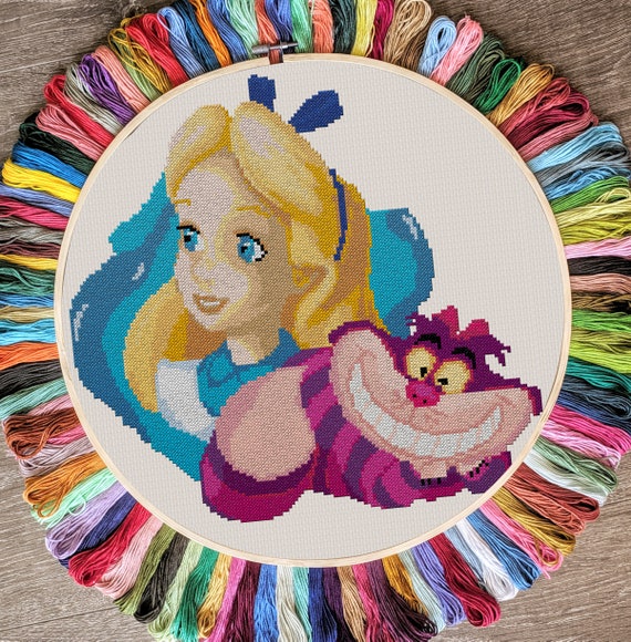 Alice in Wonderland cross stitch pattern instant download Etsy