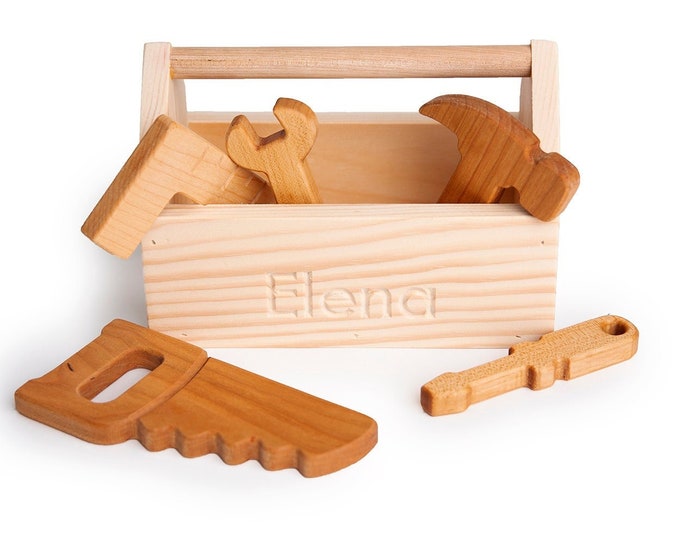 Wooden Tool Set Wooden Toy Tool Kit Repair Kit for Kids With Etsy