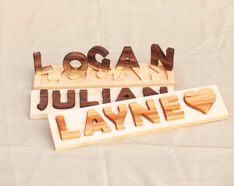Personalized Wooden Name Puzzle Toy for Toddler Birthday Gift for Kids