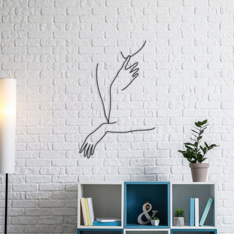 Wire art minimalism style wall mounted | Etsy