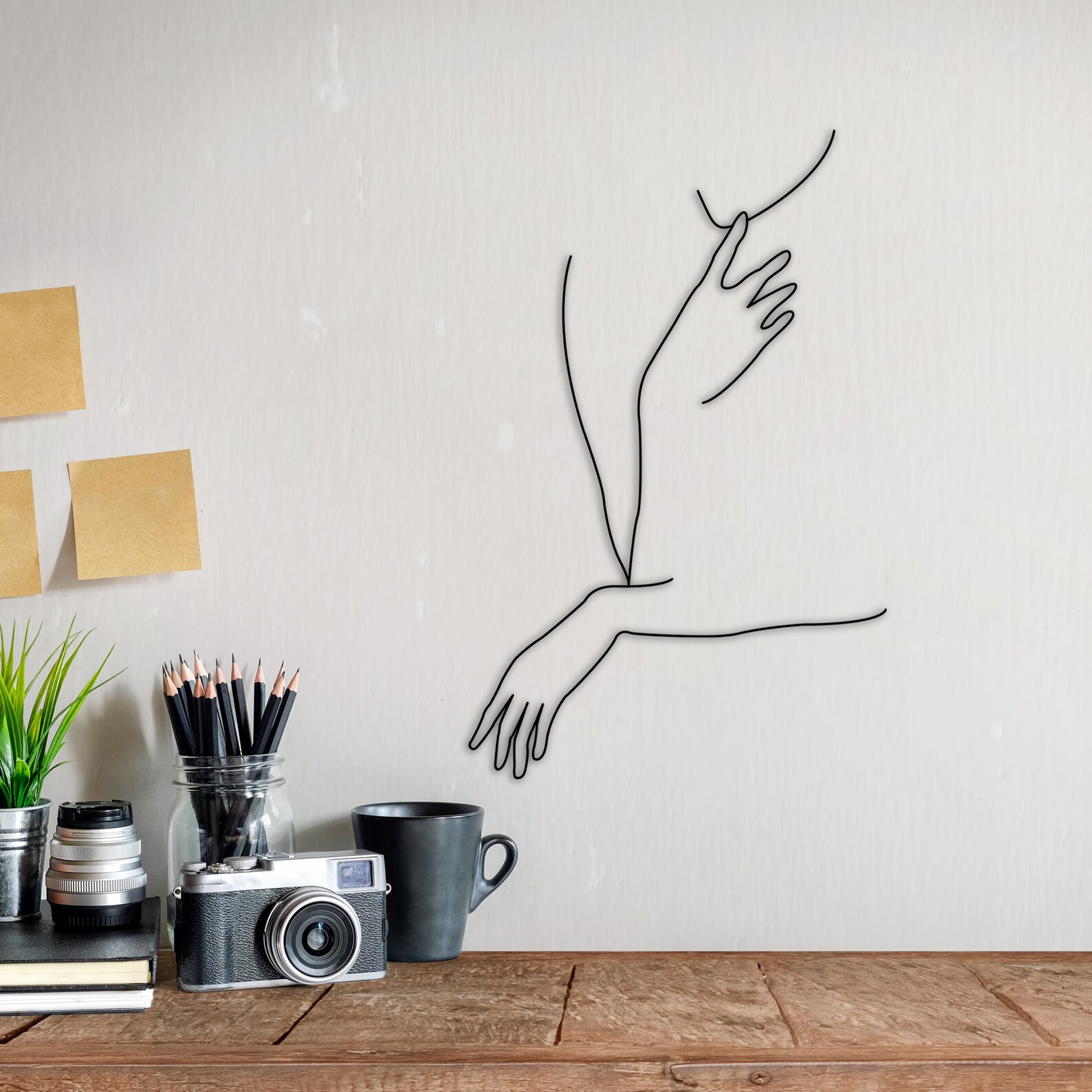 Wire art minimalism style wall mounted | Etsy