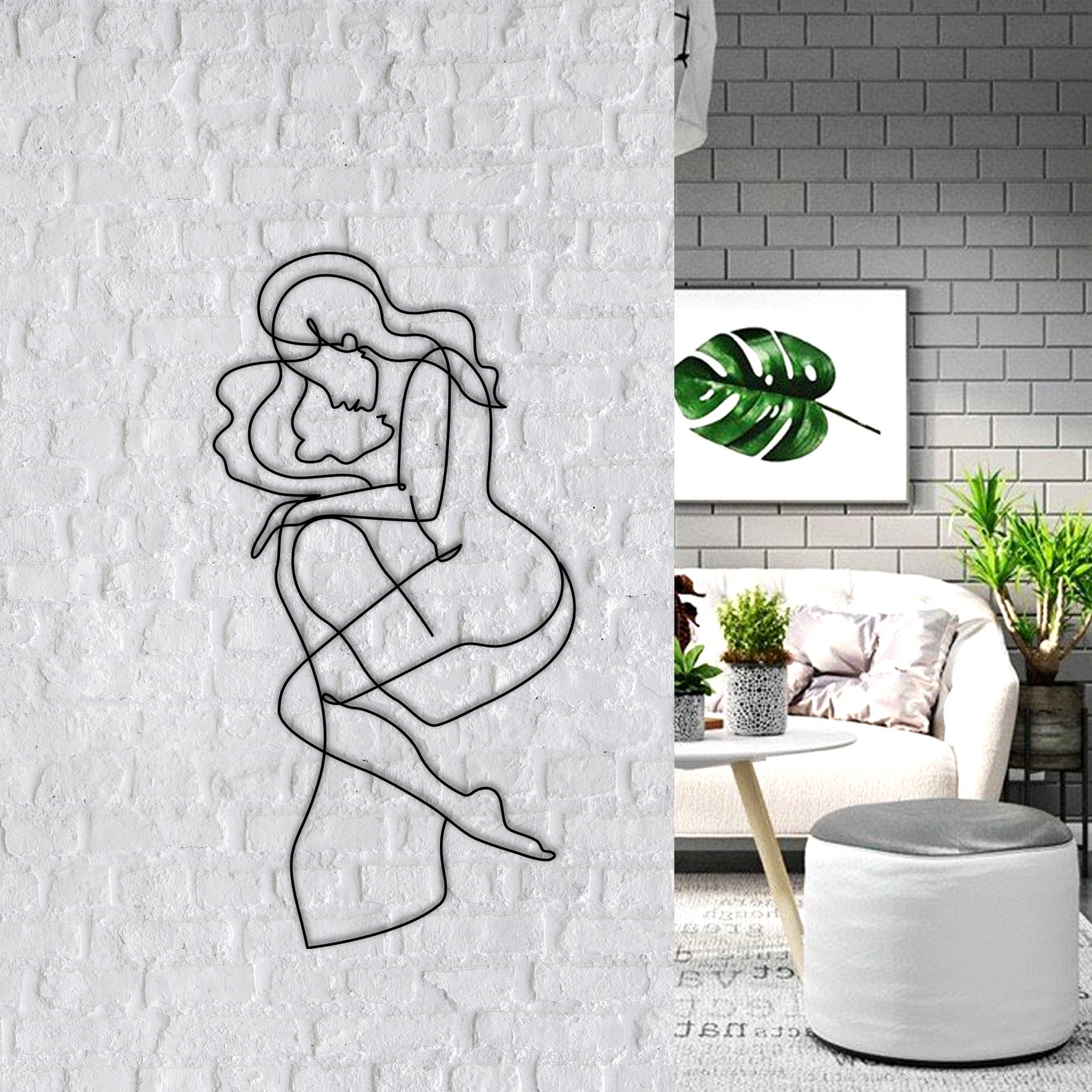 Wire Art Couple in Love Wall Mounted Decor | Etsy