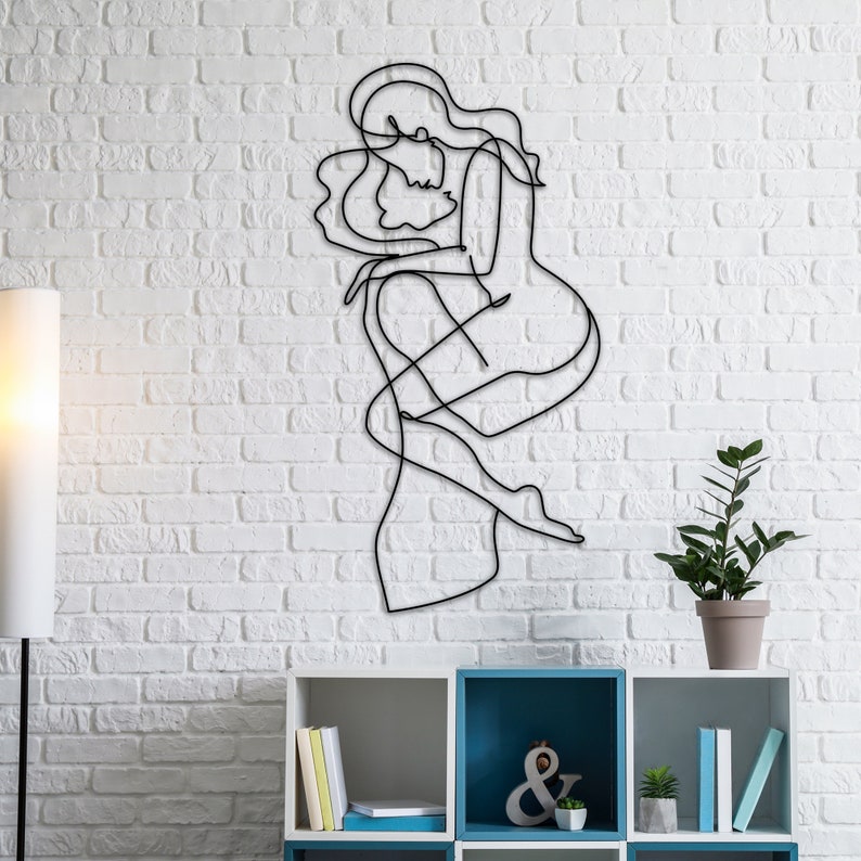 Wire Art Couple in Love Wall Mounted Decor Etsy