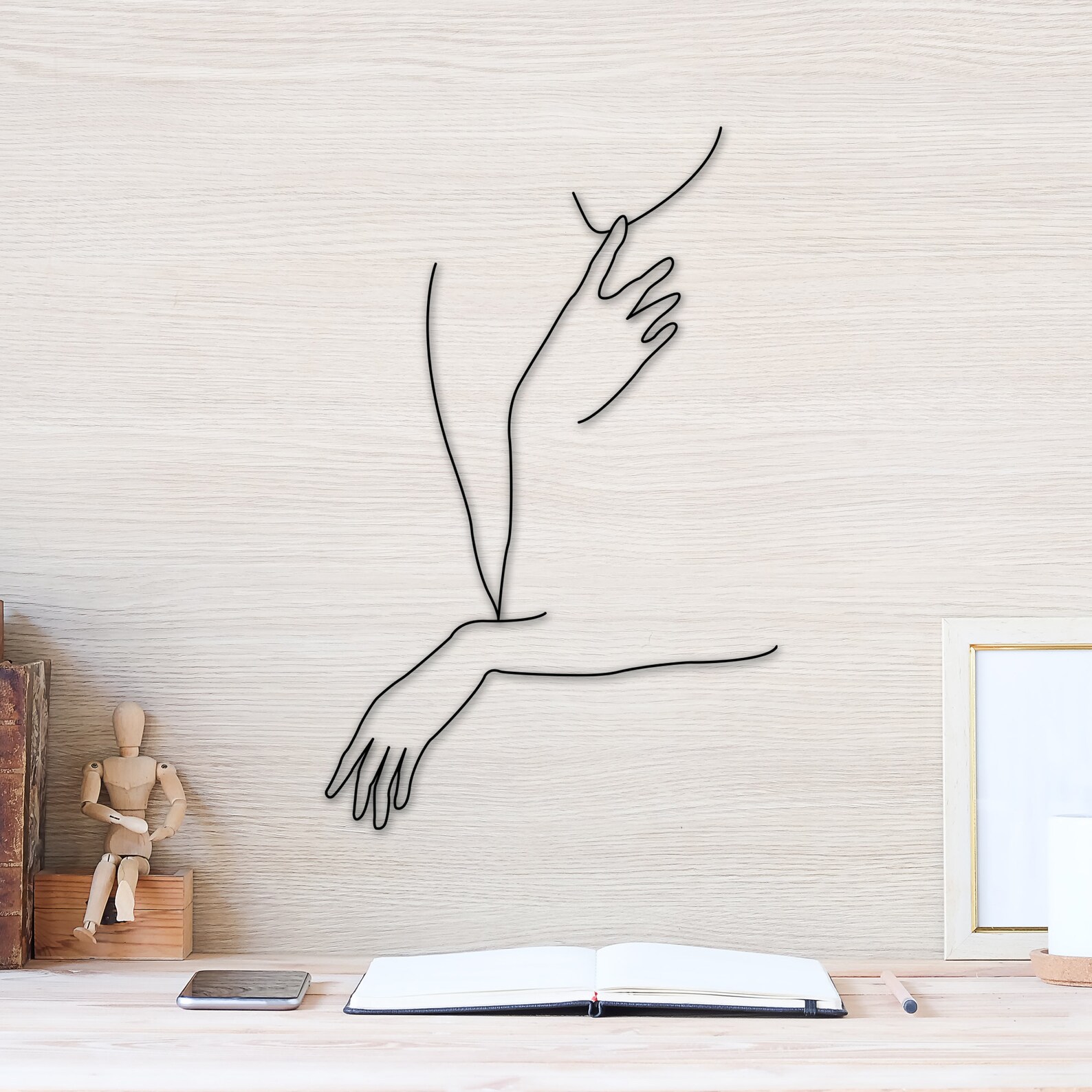 Wire art minimalism style wall mounted | Etsy