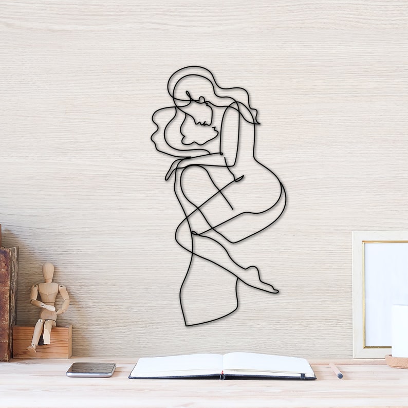 Wire Art Couple in Love Wall Mounted Decor Etsy