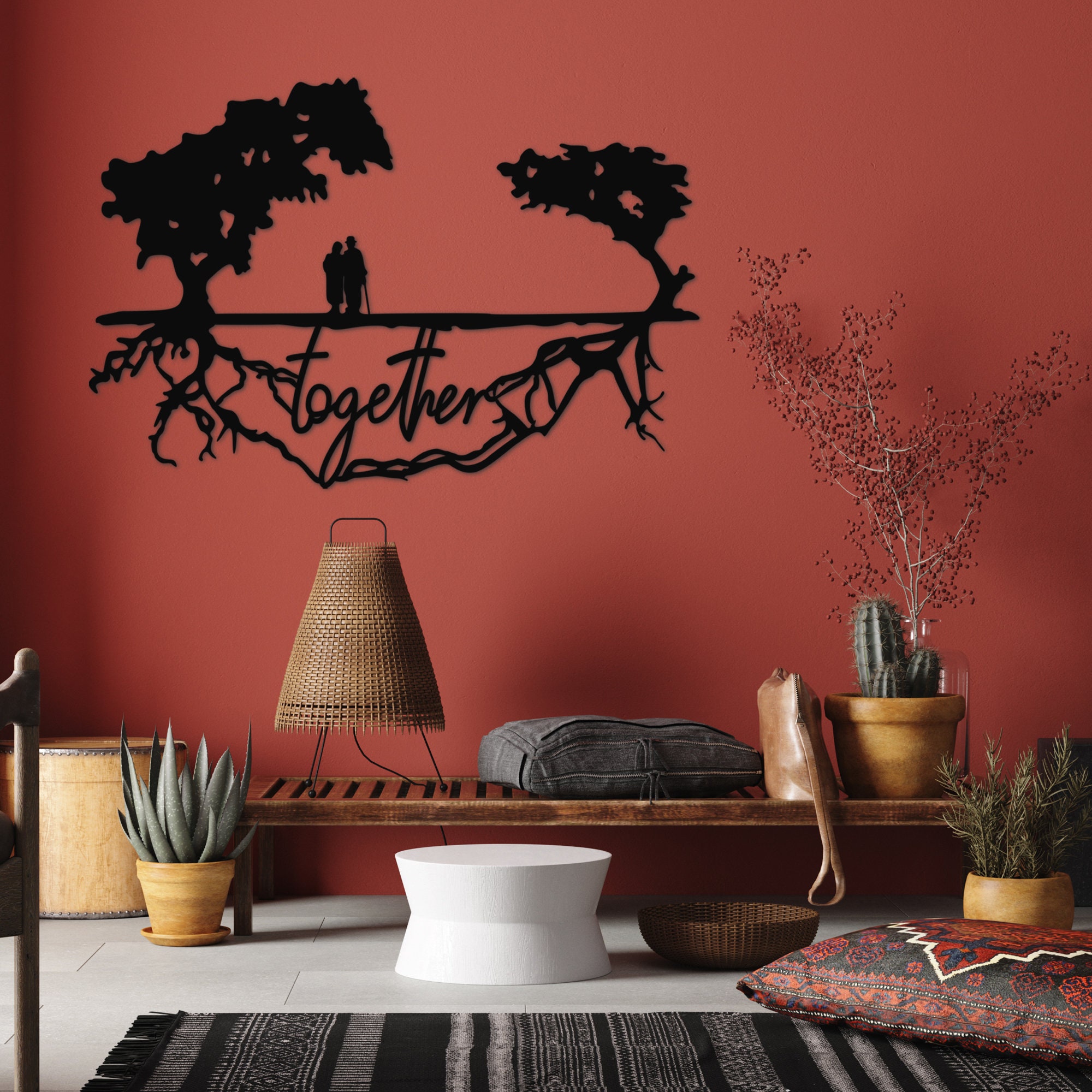 Wall wood art couple in love wall mounted decor wire art Etsy