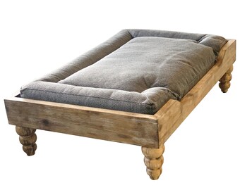 raised dog bed to look out window