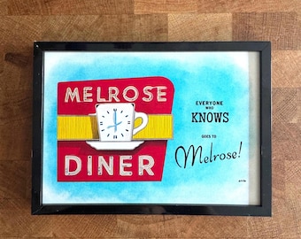 Melrose Diner Sign | Philadelphia  (5"x7")