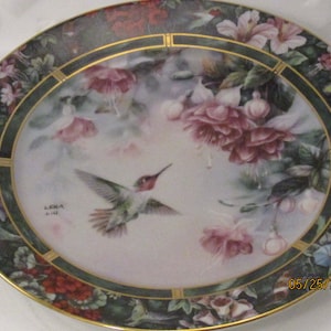 Plate 2 in Lena Liu&#39;s Hummingbird Treasury Collection 84-G20: The Anna&#39;s Hummingbird