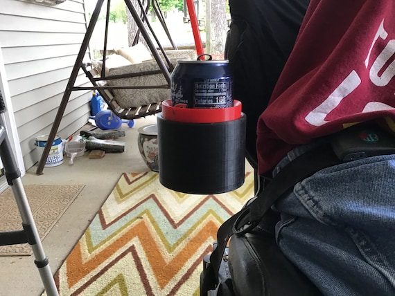 Cup holder and Coke Can holder Permobil wheelchairs or any power chair has track sysem under the arm rest