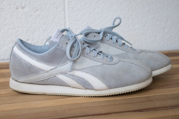 reebok grey suede womens