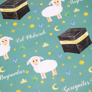Wrapping Paper &quot;Sheep & Kaaba&quot;