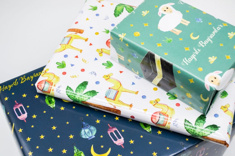 Wrapping Paper Sheep /& Kaaba