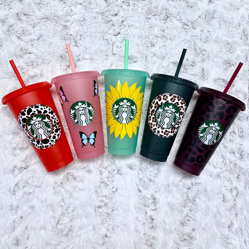 Glitter Reusable Starbucks Cup 2020 Holiday Collection vaso Etsy
